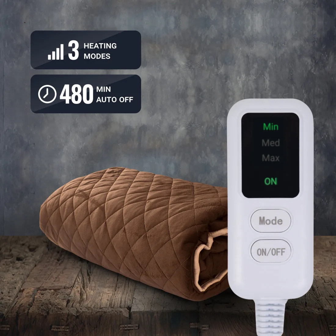 EcoSapiens Teddy Electric Heated Blanket (150x180 cm)