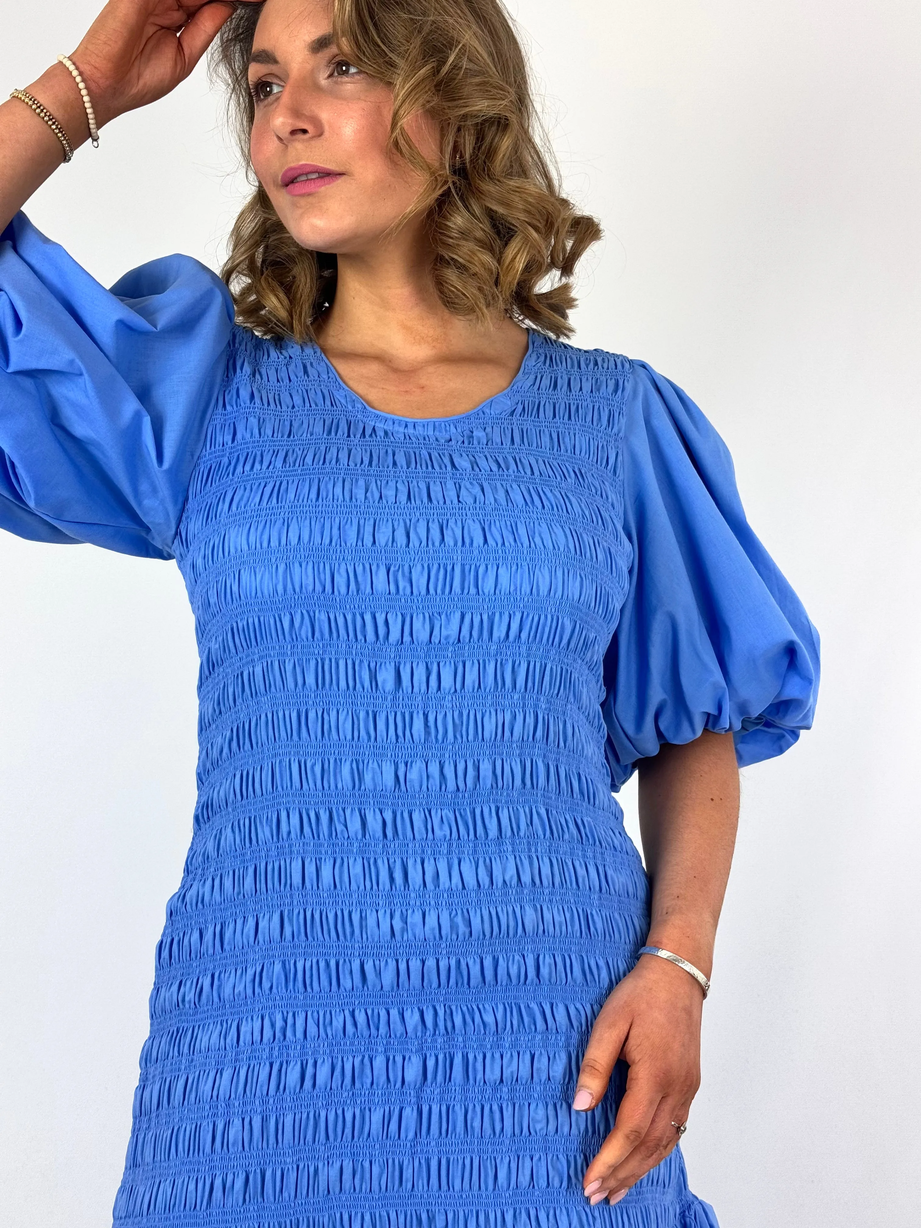 Emin & Paul Volume Dress Sky