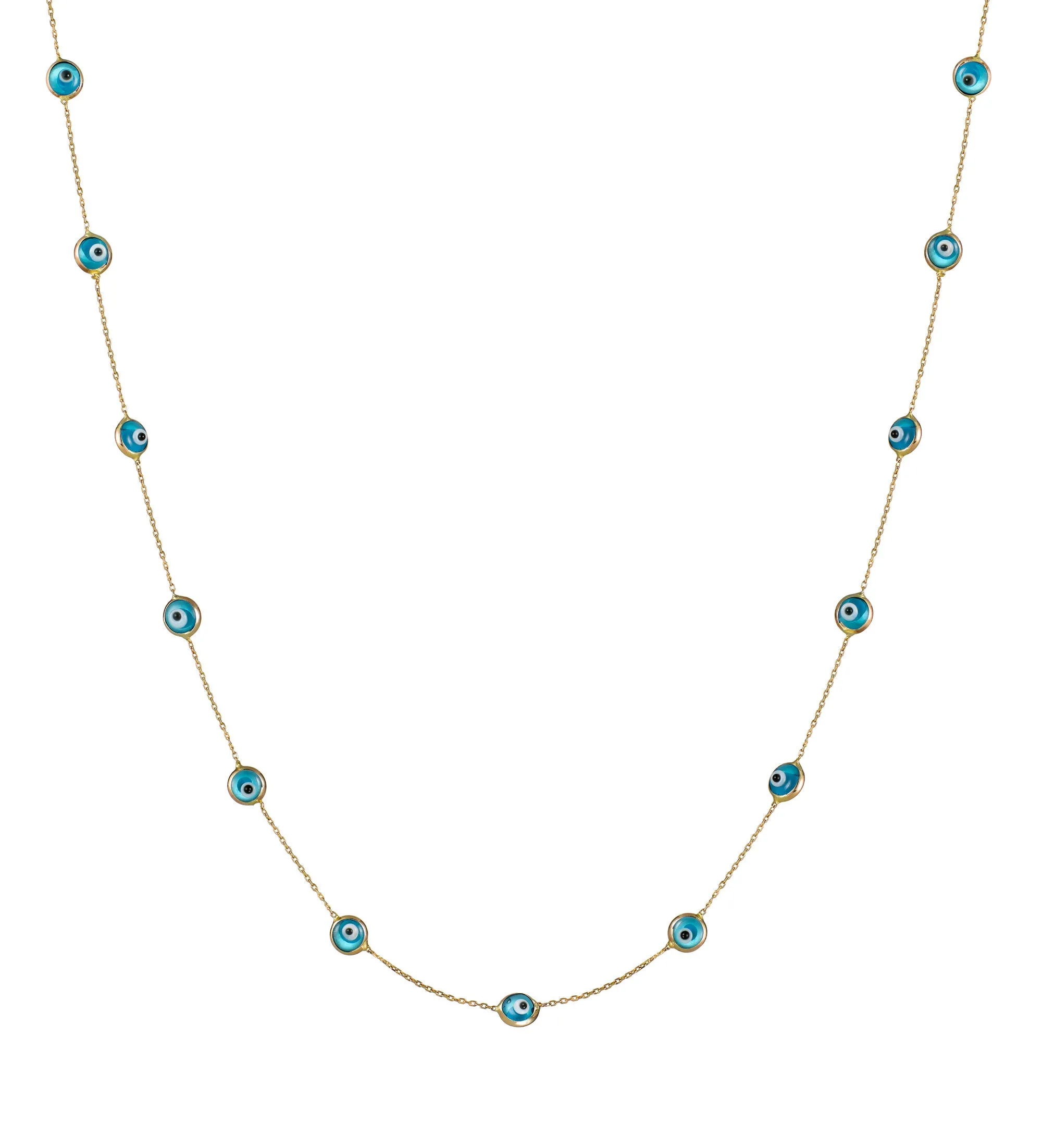 Esra Multiwrap Chain Turquoise