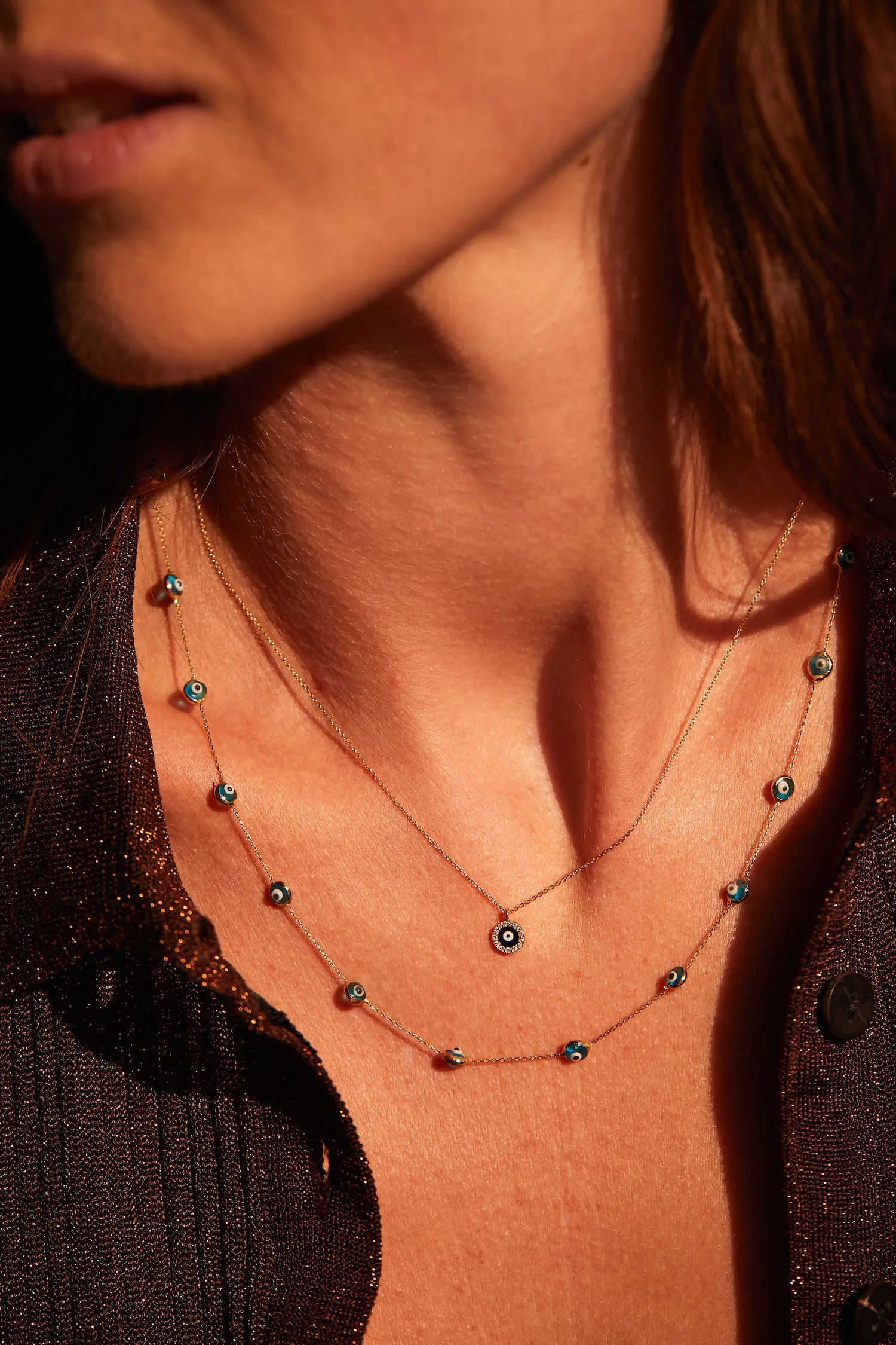 Esra Multiwrap Chain Turquoise