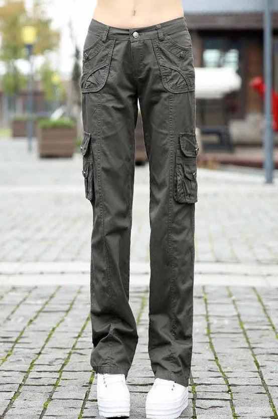 Female Stylish Cargo Camouflage Pants
