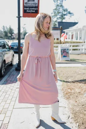 FINAL SALE Most Likely To Mauve Midi Dress