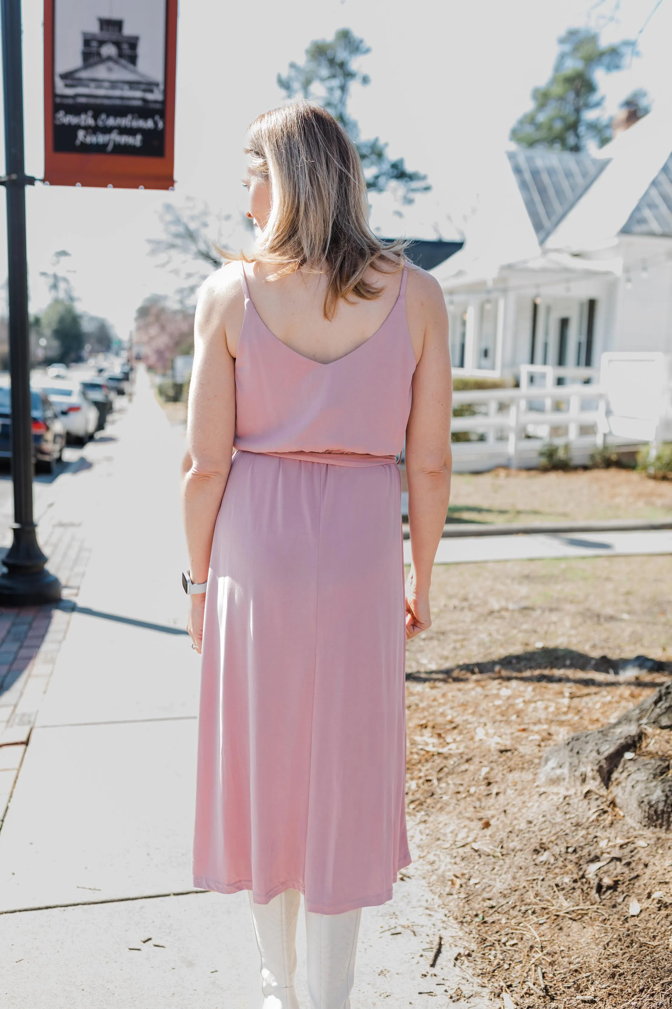 FINAL SALE Most Likely To Mauve Midi Dress
