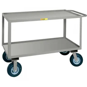 Flush Handle Instrument Cart (Smooth Steel Top w/ Lip)