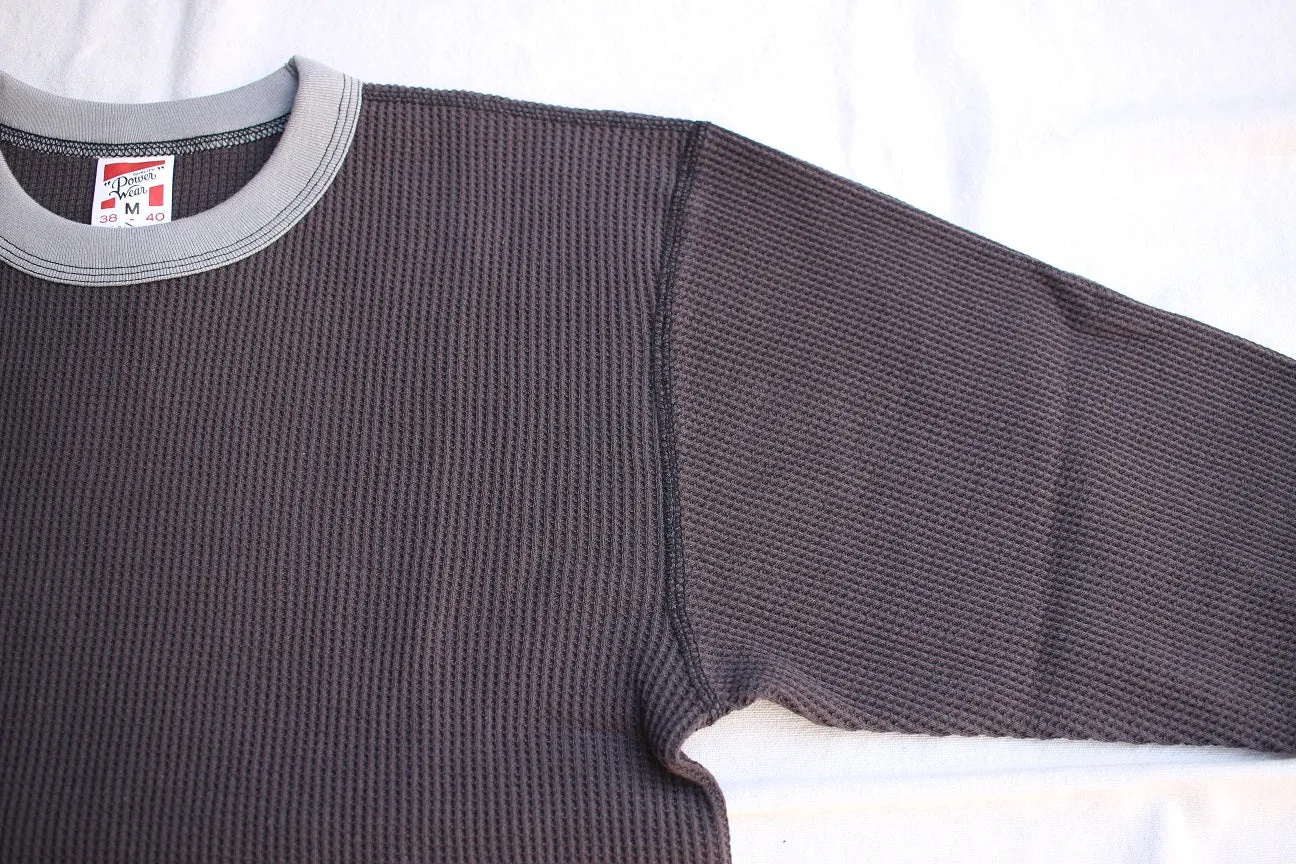 FREEWHEELERS / THERMAL LONG SLEEVE (#2215010,BLACK × SILVER GRAY)