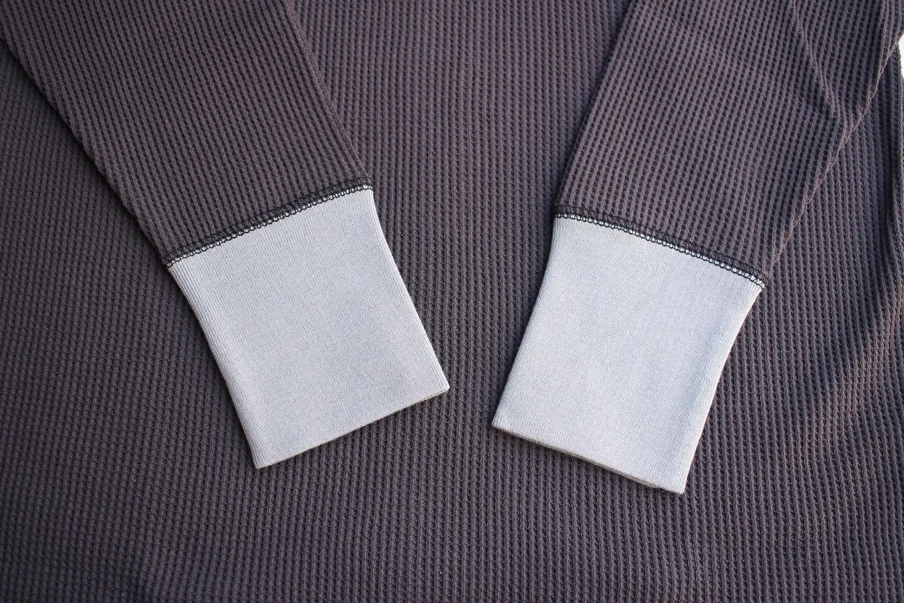 FREEWHEELERS / THERMAL LONG SLEEVE (#2215010,BLACK × SILVER GRAY)