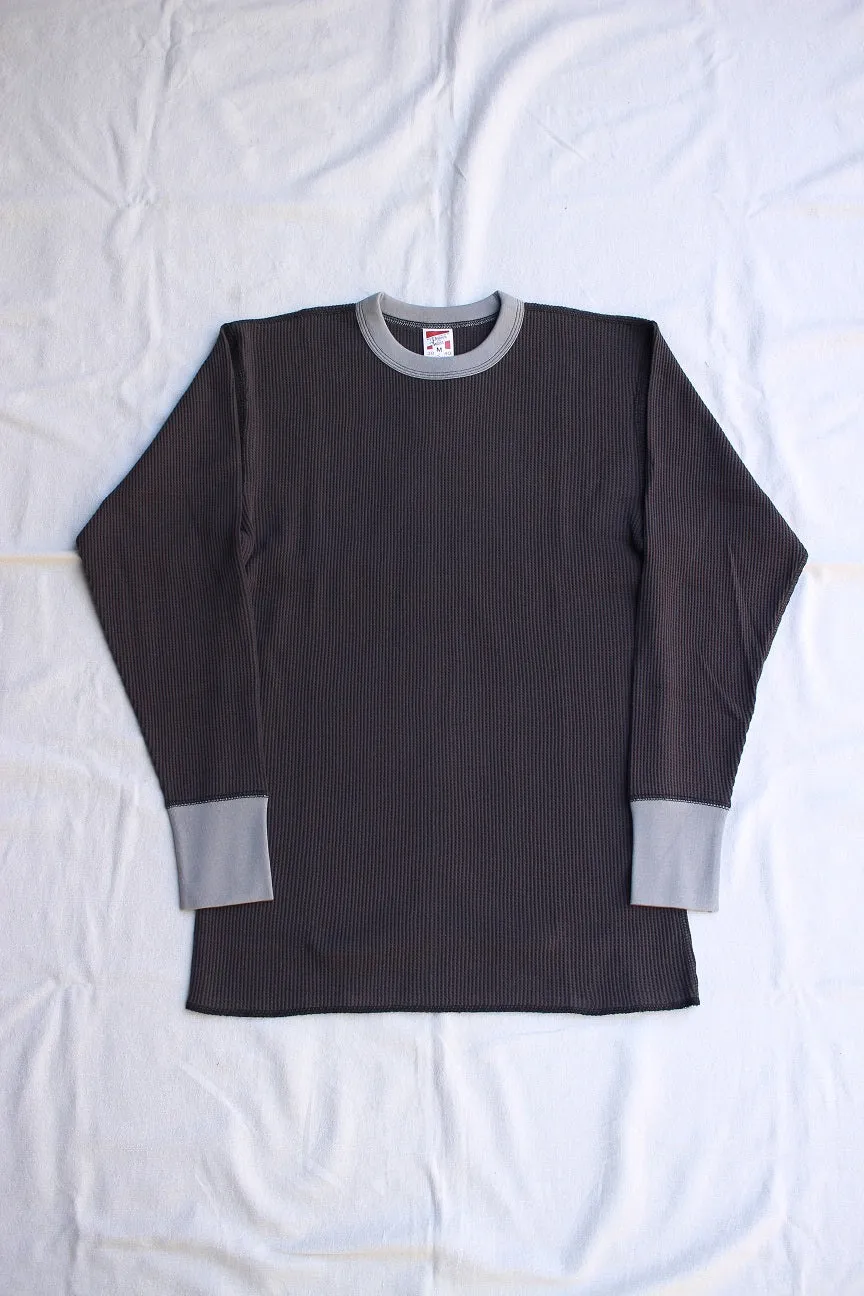 FREEWHEELERS / THERMAL LONG SLEEVE (#2215010,BLACK × SILVER GRAY)