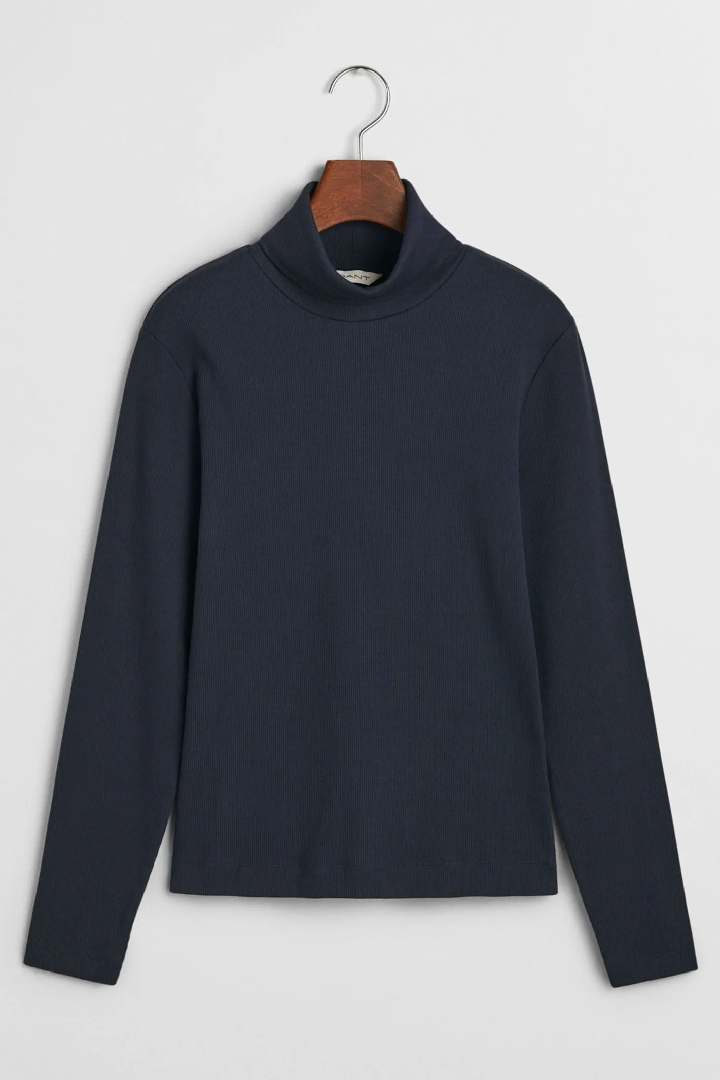 Gant Top Ribbed Turtleneck Slim Fit Evening Blue 4200764