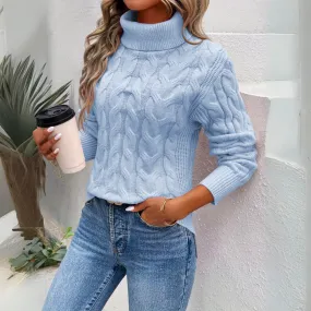Giorgia | Warm knit women's turtleneck sweater