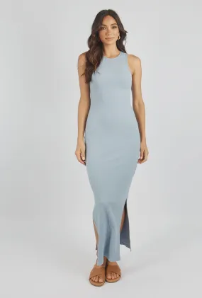 Girl and the Sun Lacey Maxi Dress  - Dusty Blue