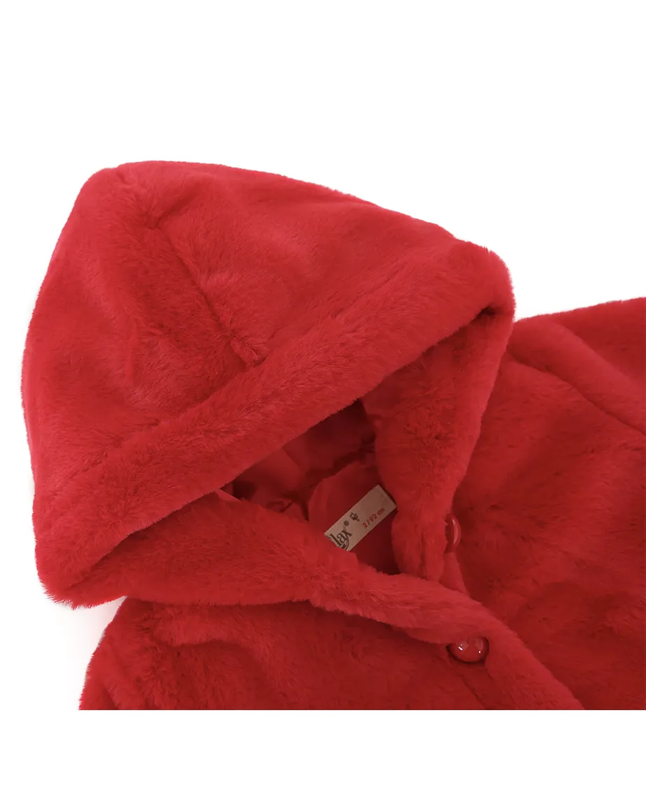 Girl Button Down Hooded Cardigan Jacket