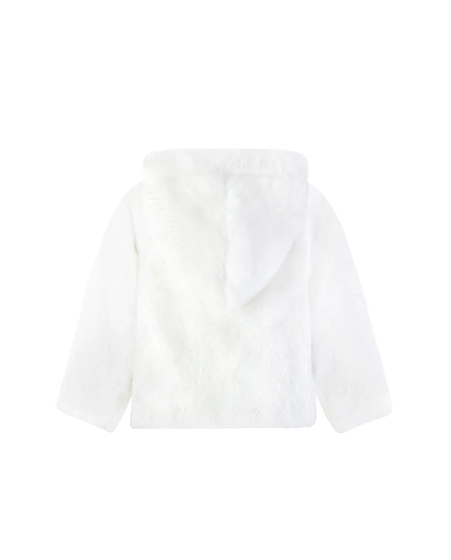 Girl Button Down Hooded Cardigan Jacket