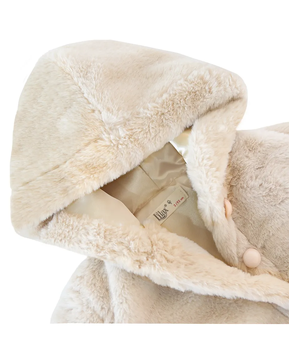 Girl Button Down Hooded Cardigan Jacket