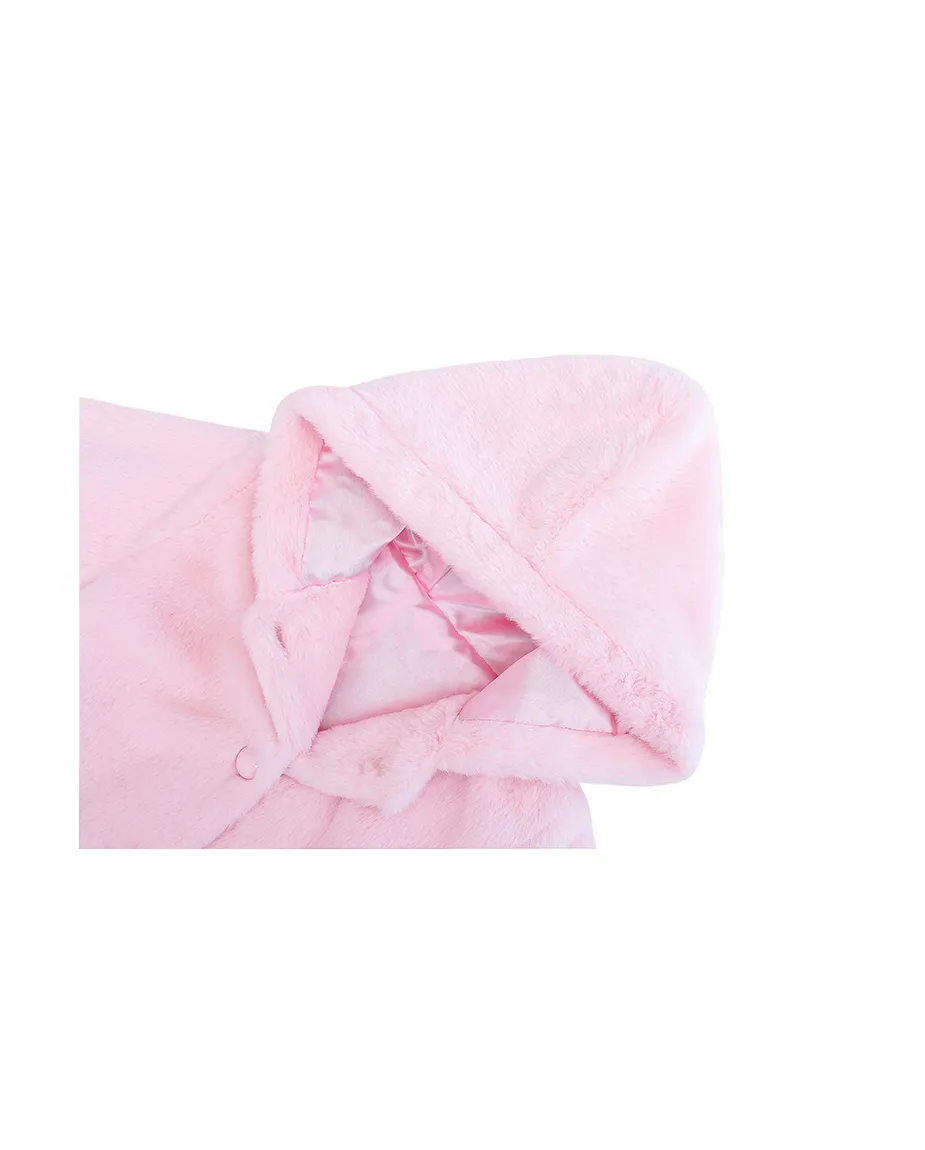 Girl Button Down Hooded Cardigan Jacket