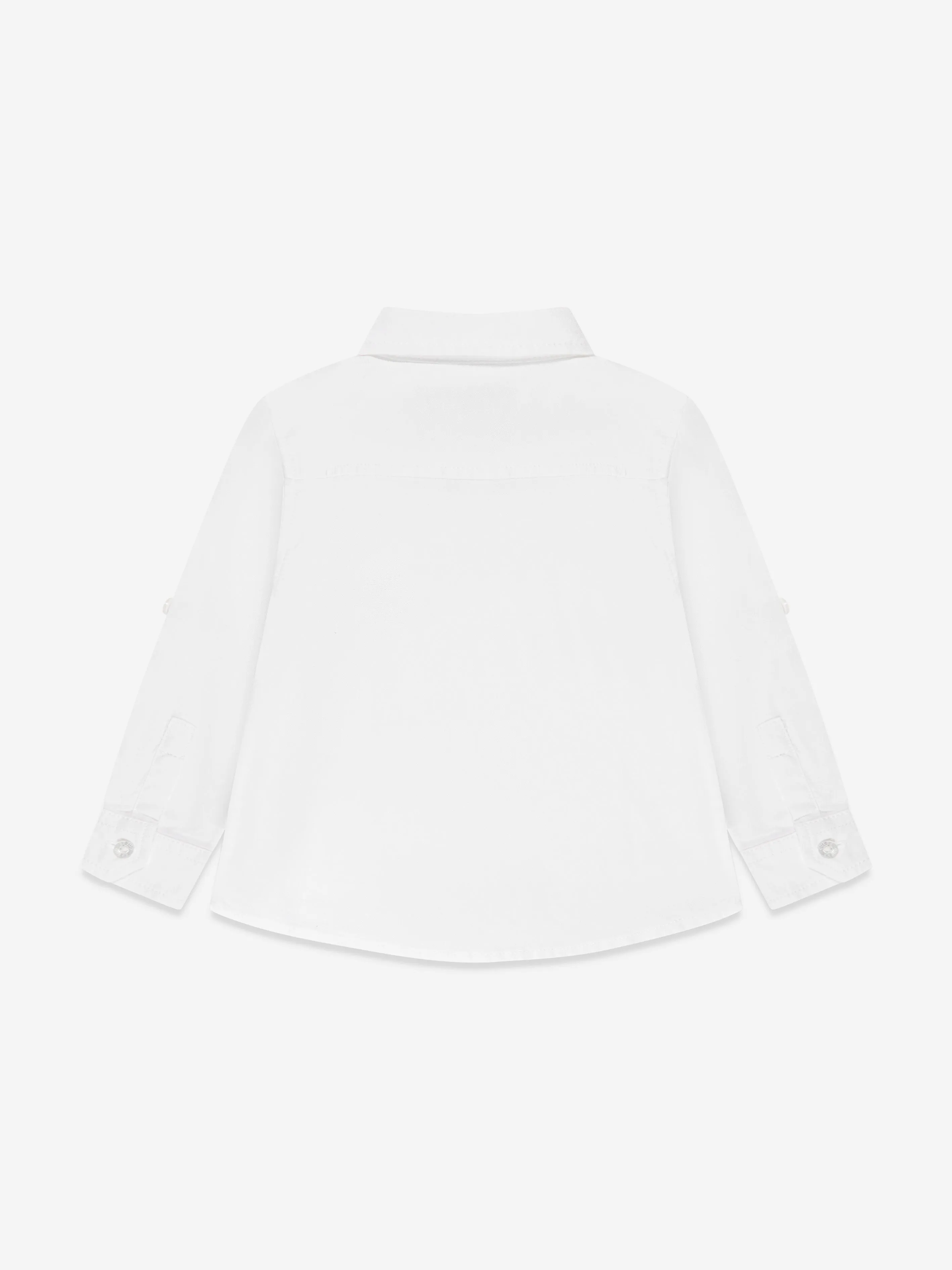 Guess Baby Boys Embroidered Bear Shirt in White