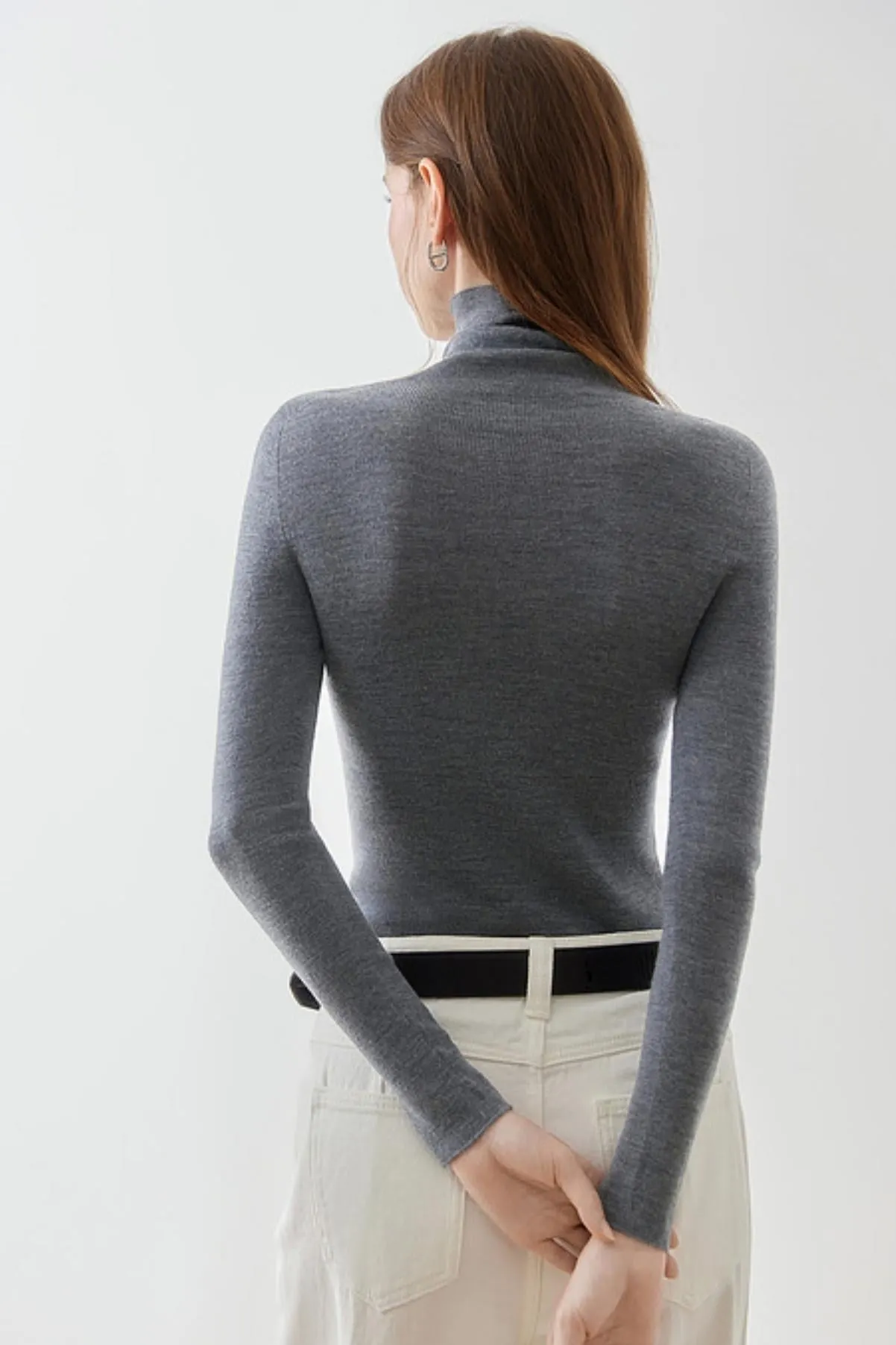 High Neck Knit Base Layer Sweater