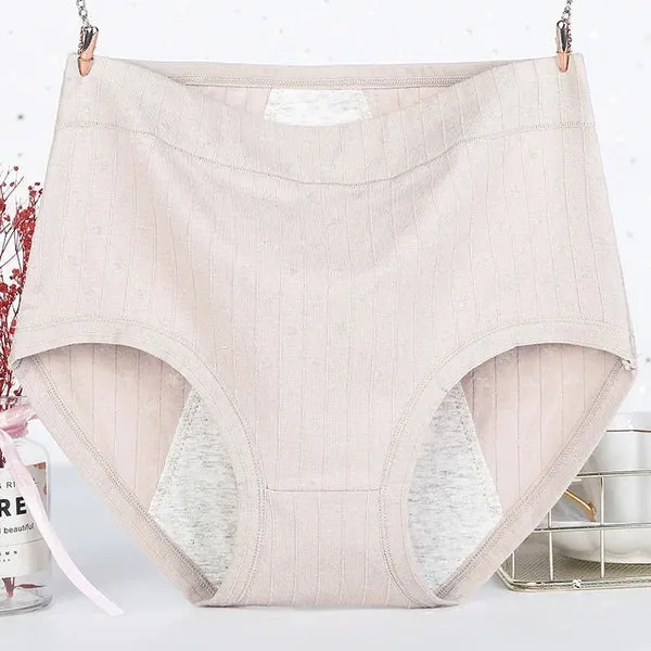 High Waist🔥 Buy 1 Get 3🔥Cotton Antibacterial & Leak-proof Physiological Underwear