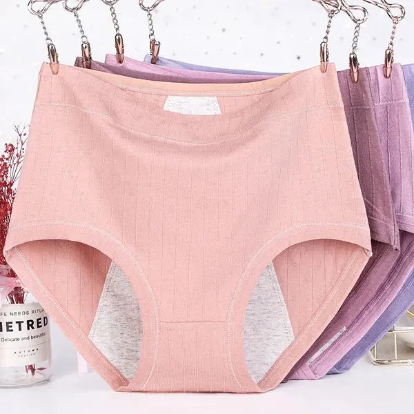High Waist🔥 Buy 1 Get 3🔥Cotton Antibacterial & Leak-proof Physiological Underwear