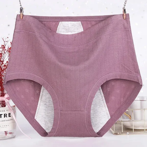 High Waist🔥 Buy 1 Get 3🔥Cotton Antibacterial & Leak-proof Physiological Underwear