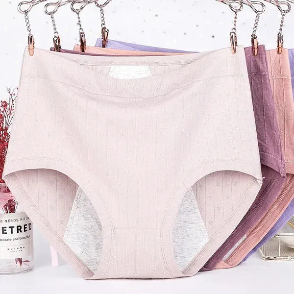High Waist🔥 Buy 1 Get 3🔥Cotton Antibacterial & Leak-proof Physiological Underwear