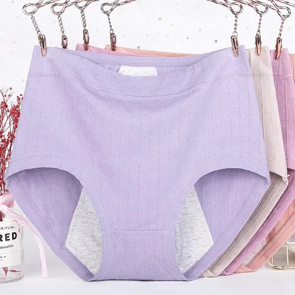 High Waist🔥 Buy 1 Get 3🔥Cotton Antibacterial & Leak-proof Physiological Underwear