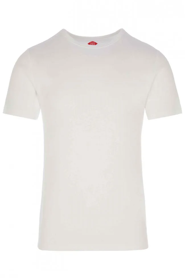 HJ HALL White Cotton Rich Thermal T-Shirt