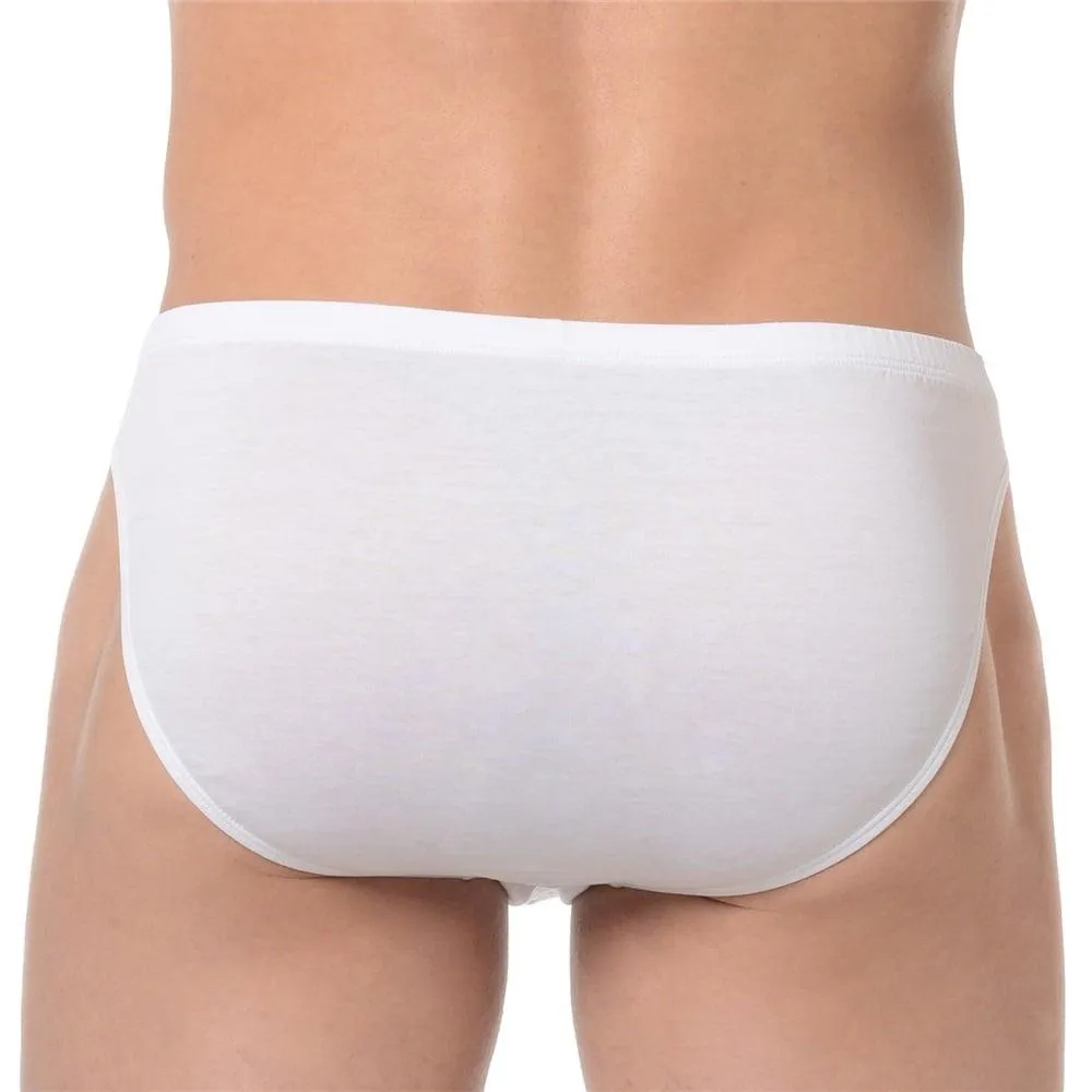 Hom Premium Cotton Comfort Micro Brief - White