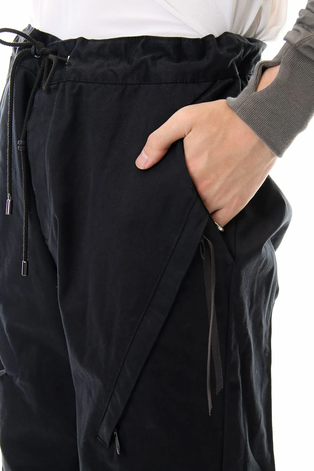 INVISIBLE CARGO PANTS - BLACK