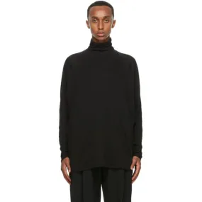 Jan-Jan Van Essche Black Yak Wool 65 Turtleneck