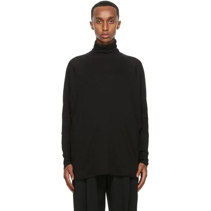 Jan-Jan Van Essche Black Yak Wool 65 Turtleneck