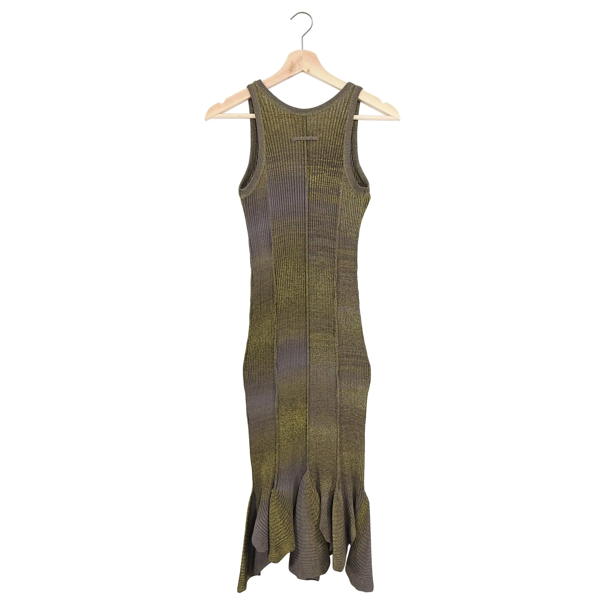 Jean Paul Gaultier Bronze Metallic Knit Tank Dress - M / 6/8