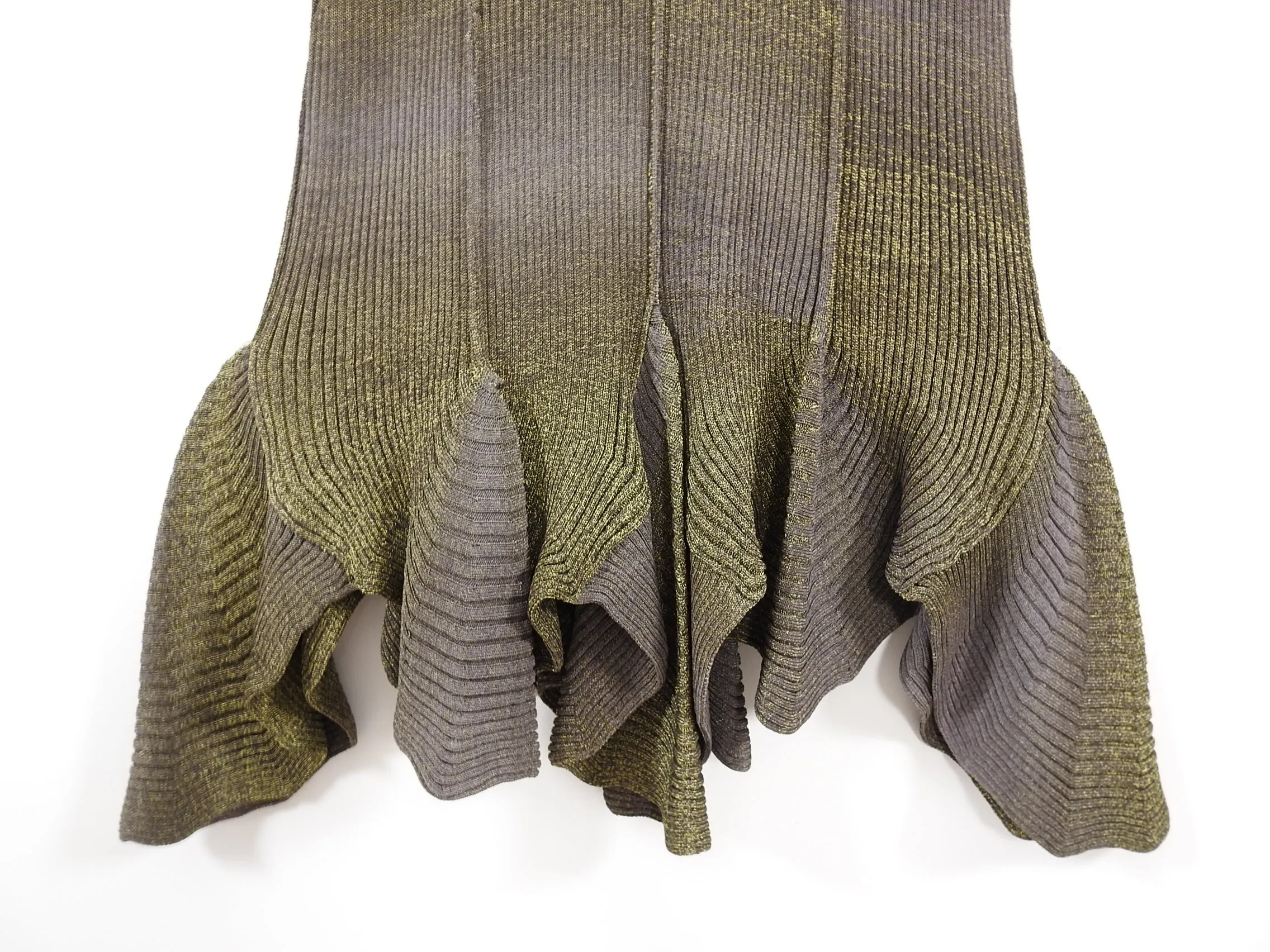 Jean Paul Gaultier Bronze Metallic Knit Tank Dress - M / 6/8
