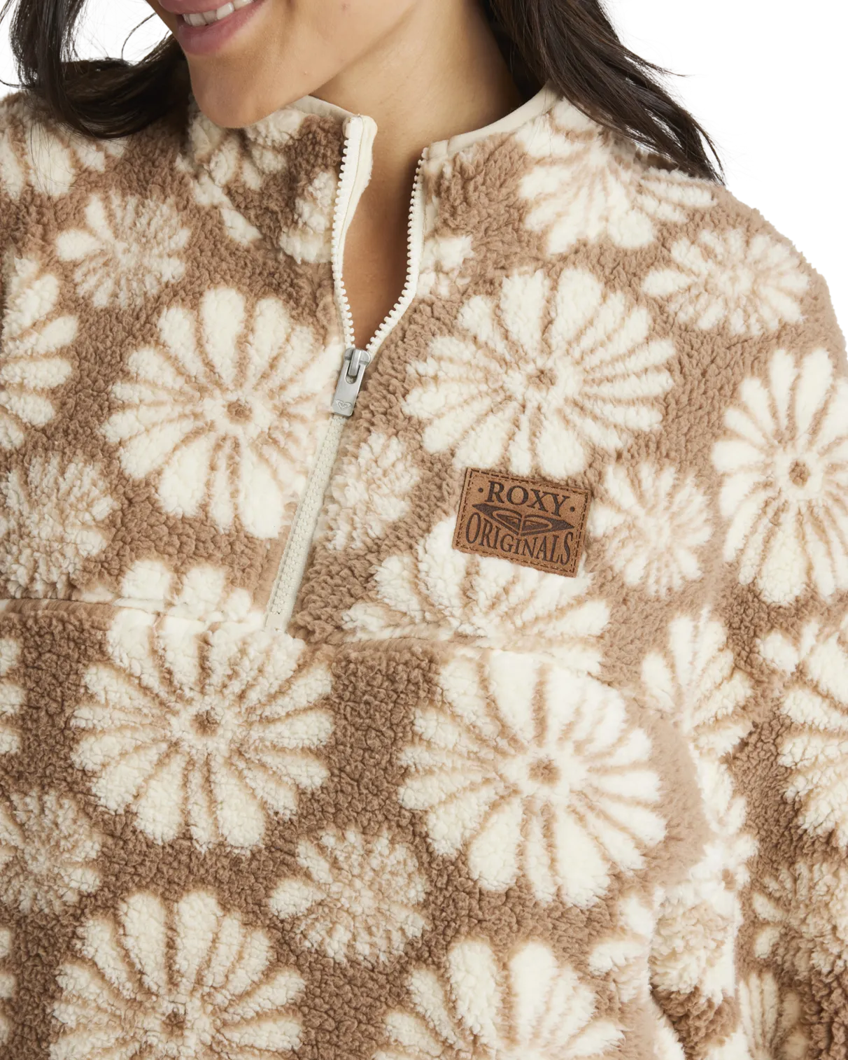 Jive Talking Fleece Jacket in Portobella Tropical Tile