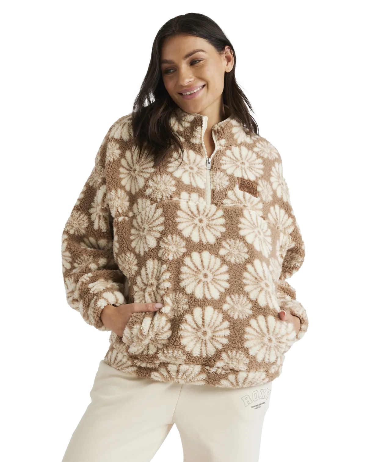 Jive Talking Fleece Jacket in Portobella Tropical Tile