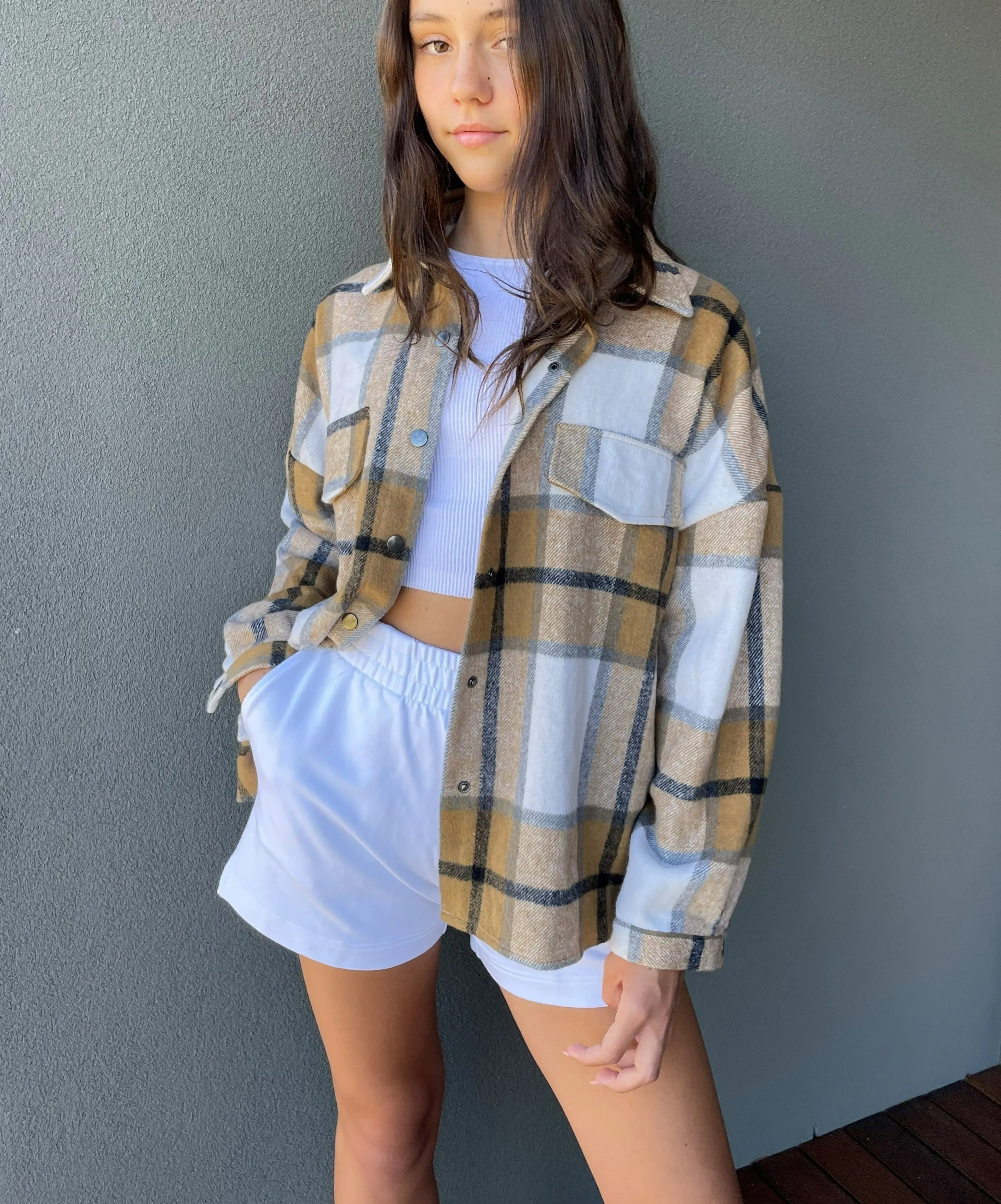 JORDAN Flannel Shirt Jacket