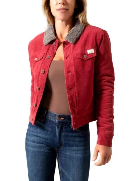 Kimes Ranch Women's Winslow Sherpa Rust Cord Jacket