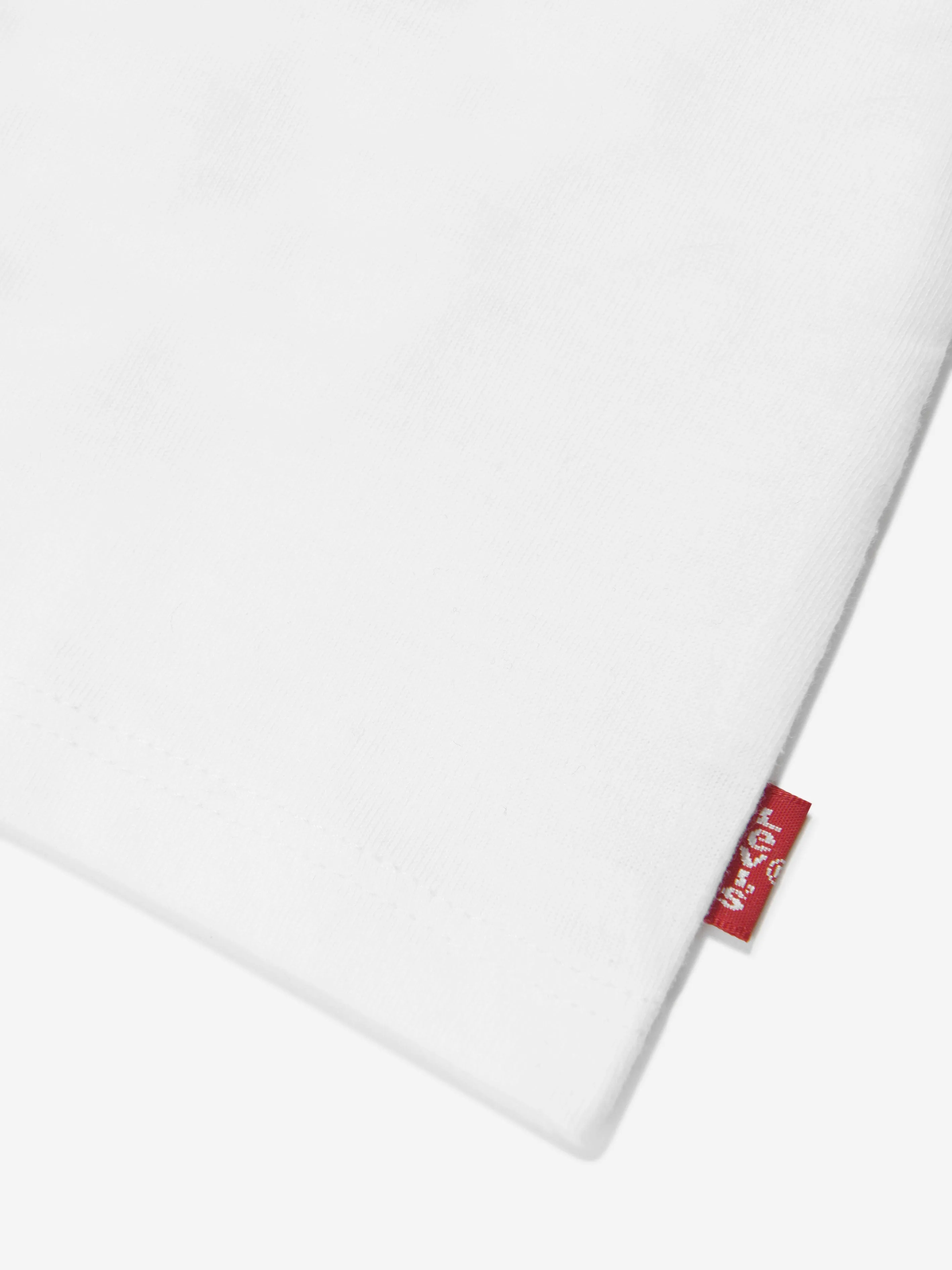 Levi's Baby Girls Bear Bubble Sleeve Top in White