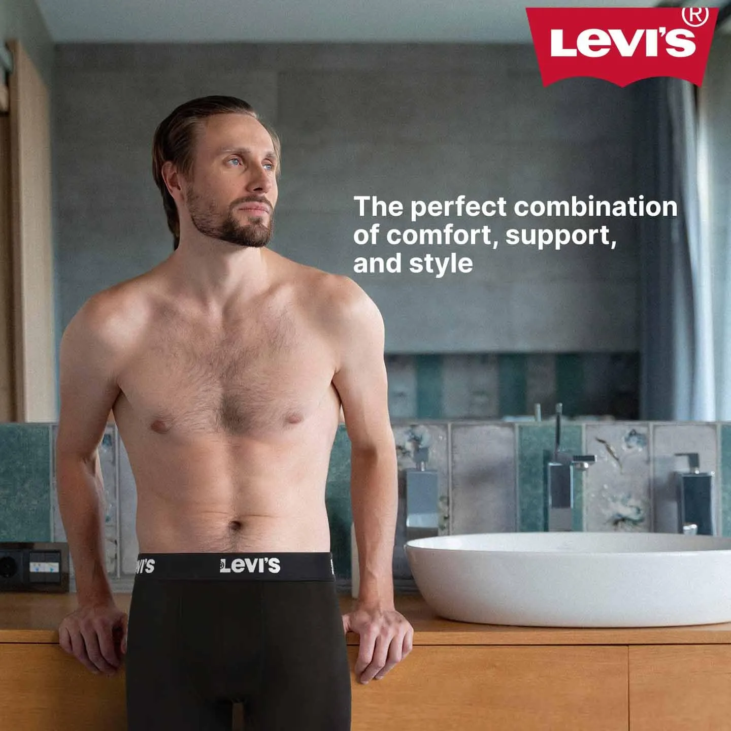 Levi's Mens Underwear Microfiber Boxer Brief for Men Ultra Soft 3 Pack Black