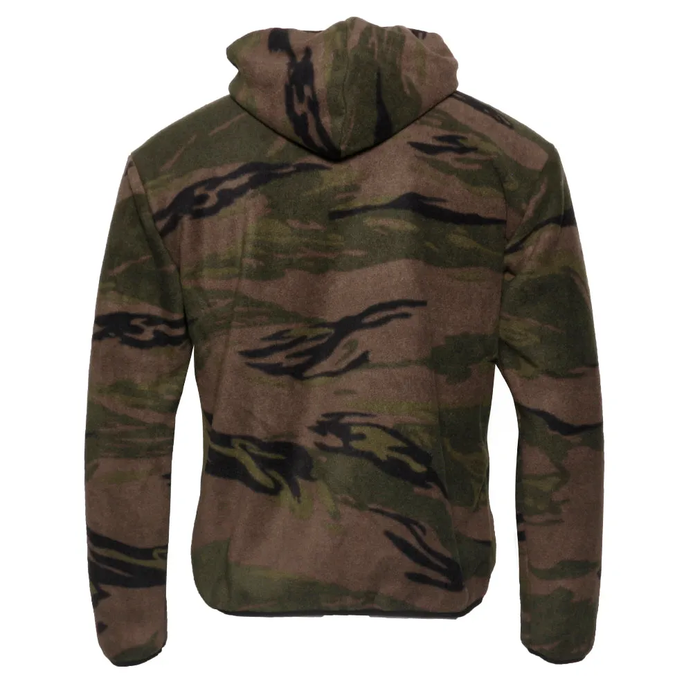 Mens Fleece Zipper Jacket Camo Warm Sherpa Lining Hoodie Front Pocket HK80422M