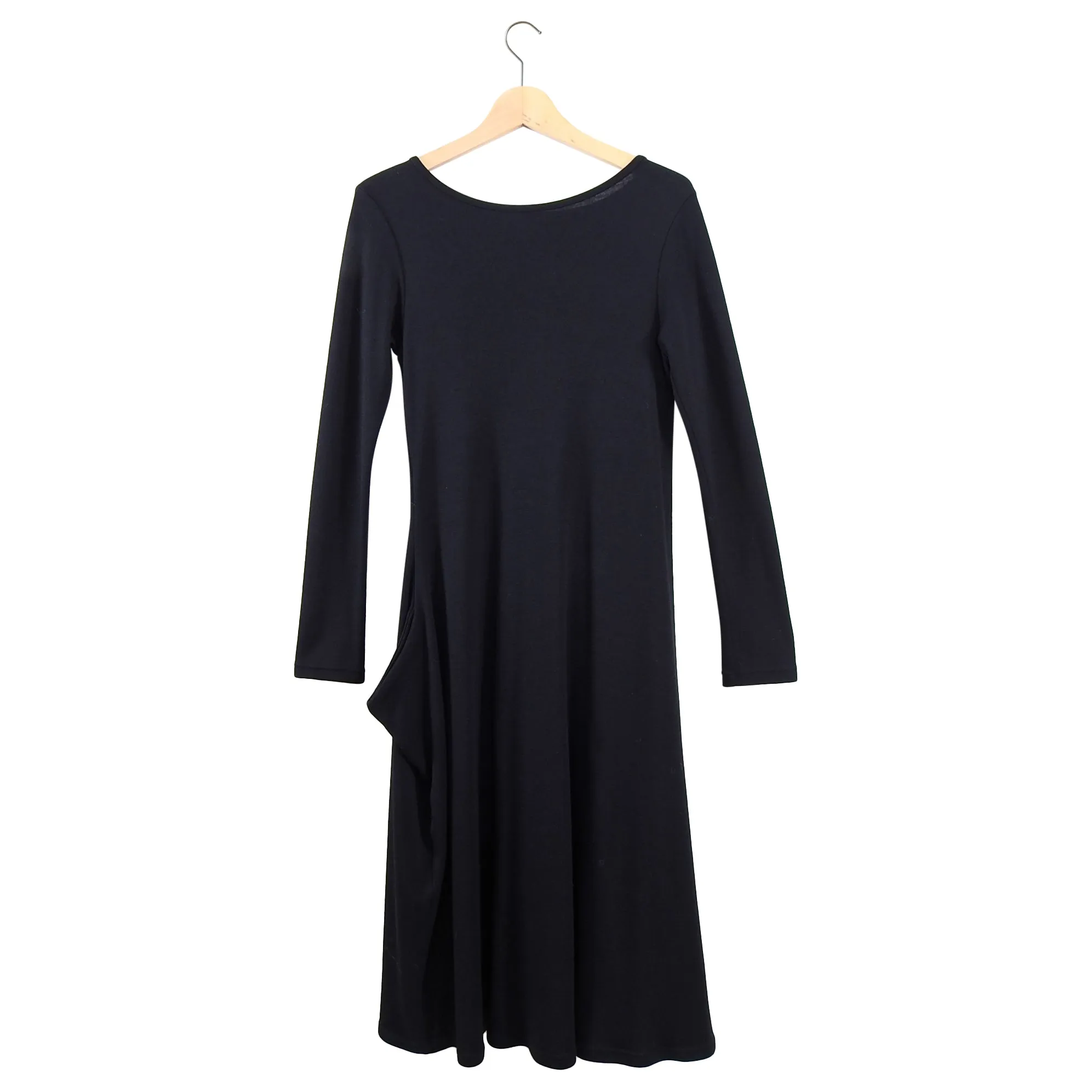Michiko by Y's Yohji Yamamoto Black Knit Maxi Dress - S