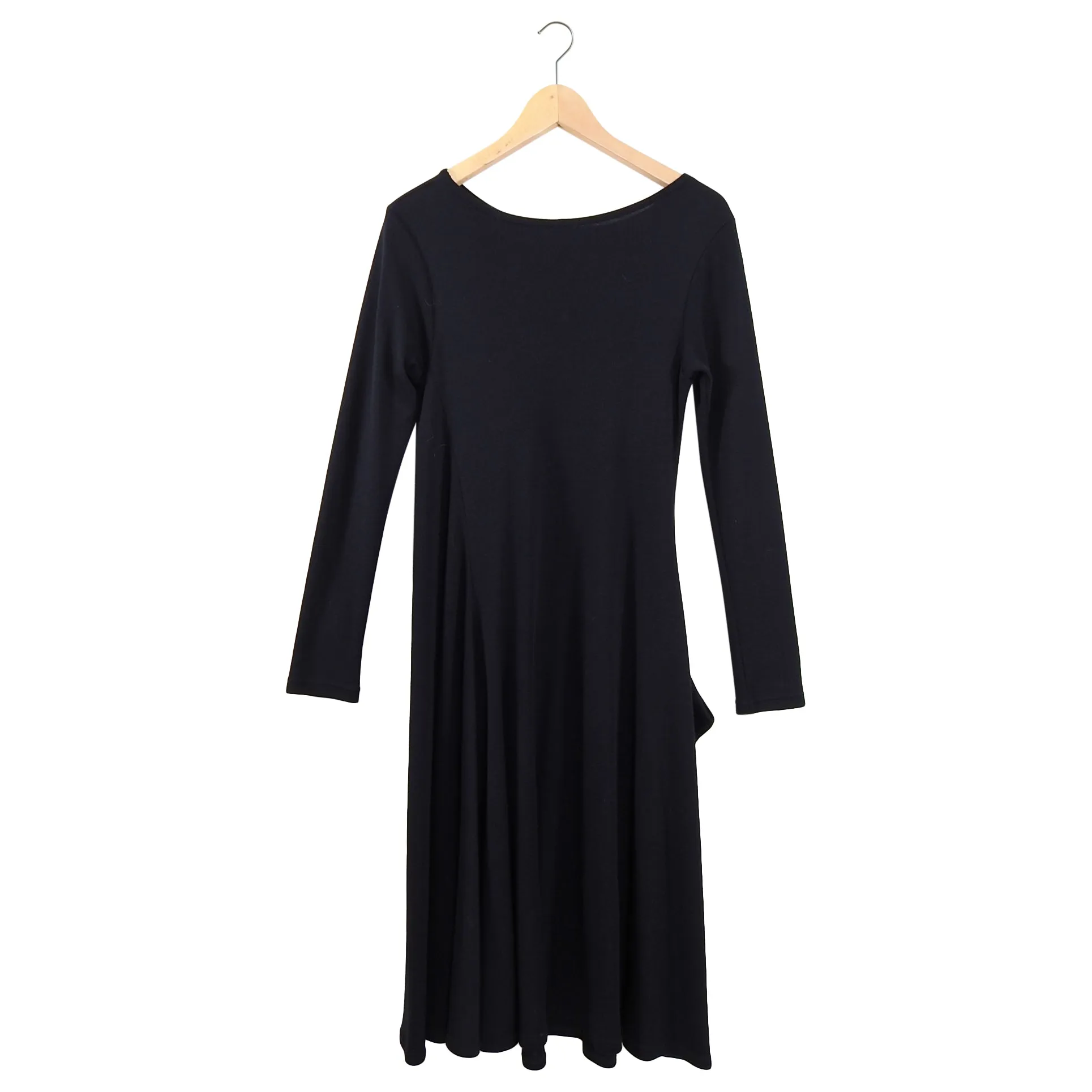 Michiko by Y's Yohji Yamamoto Black Knit Maxi Dress - S