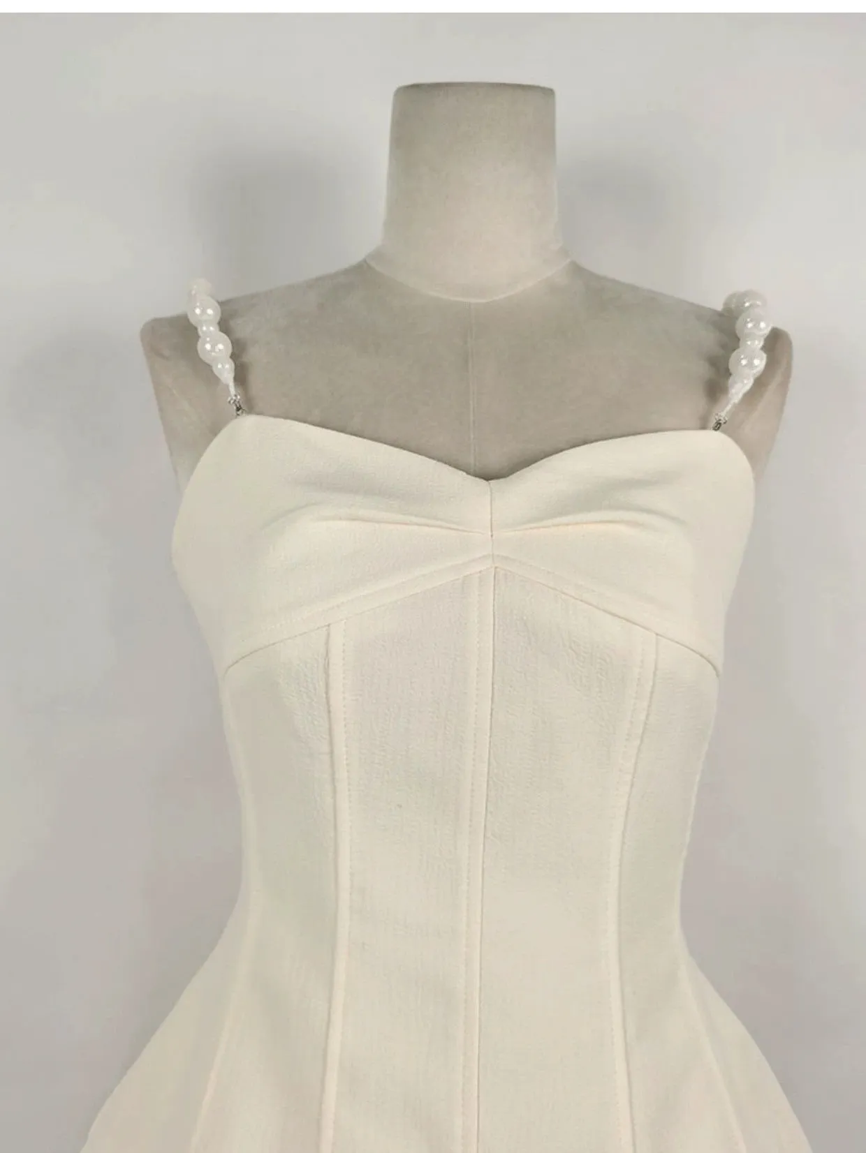 Milky beige sophisticated elegant Round Neck short cropped Coat   Shorts   Top three pieces set  - Yus
