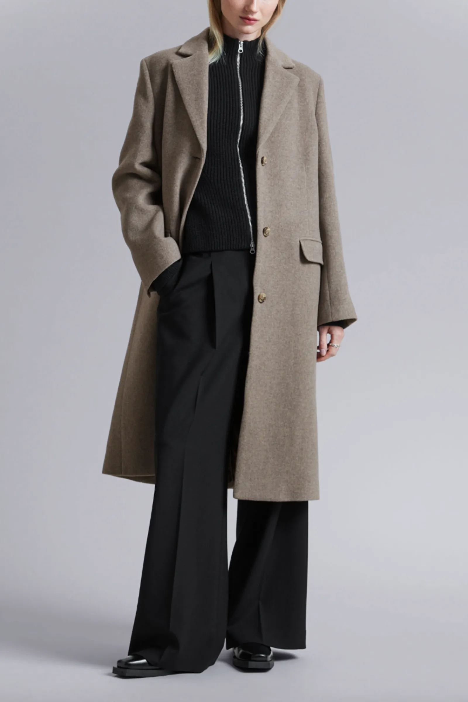 Mole Single-Breasted Coat