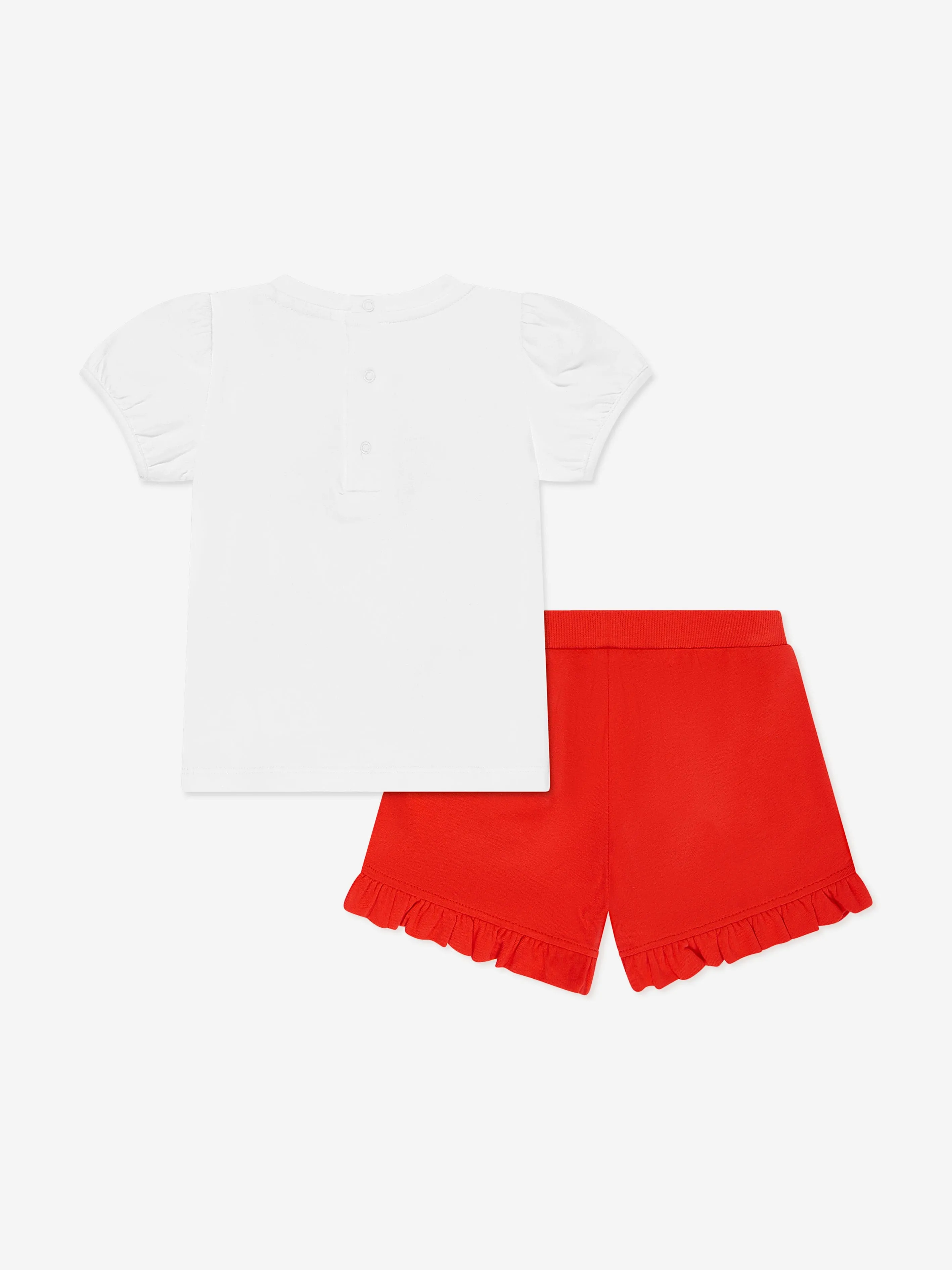 Moschino Baby Girls Teddy Bear Shorts Set in Multicolour
