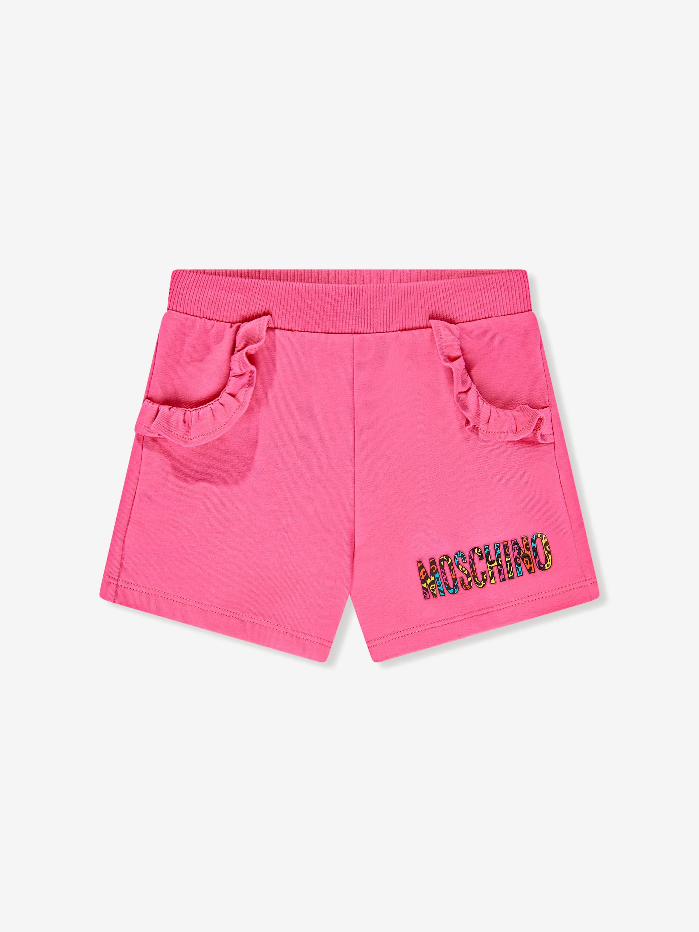 Moschino Baby Girls Teddy Bear Shorts Set in Pink