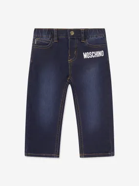 Moschino Baby Teddy Bear Jeans in Blue