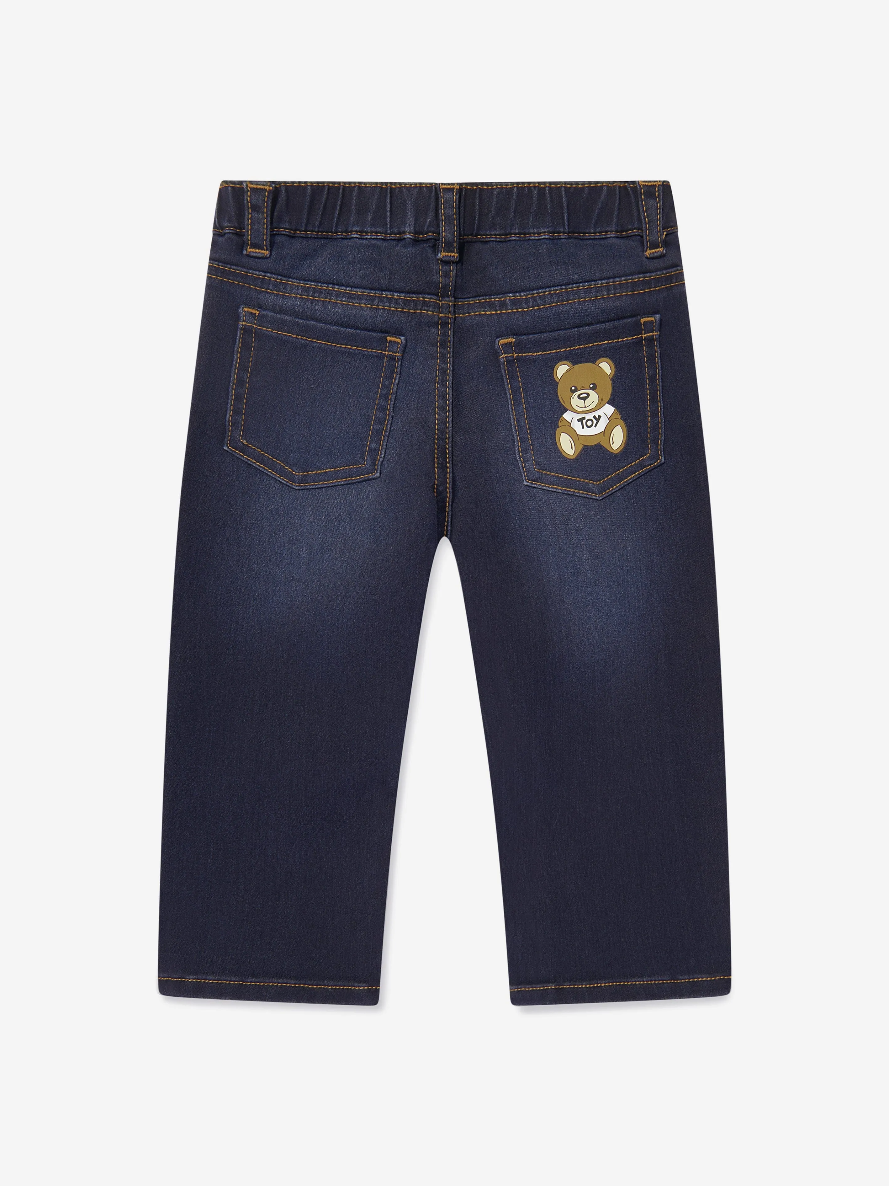 Moschino Baby Teddy Bear Jeans in Blue