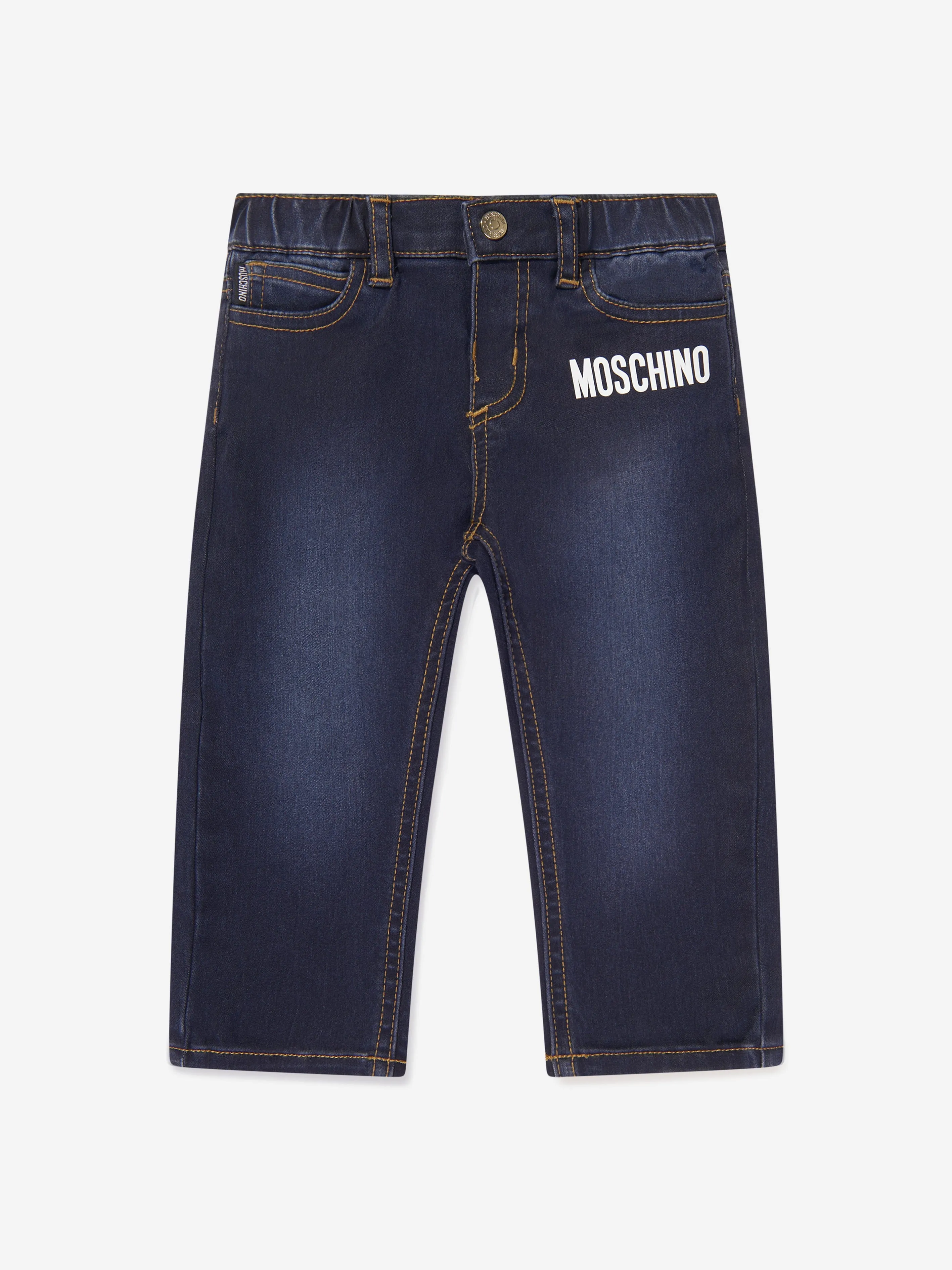 Moschino Baby Teddy Bear Jeans in Blue
