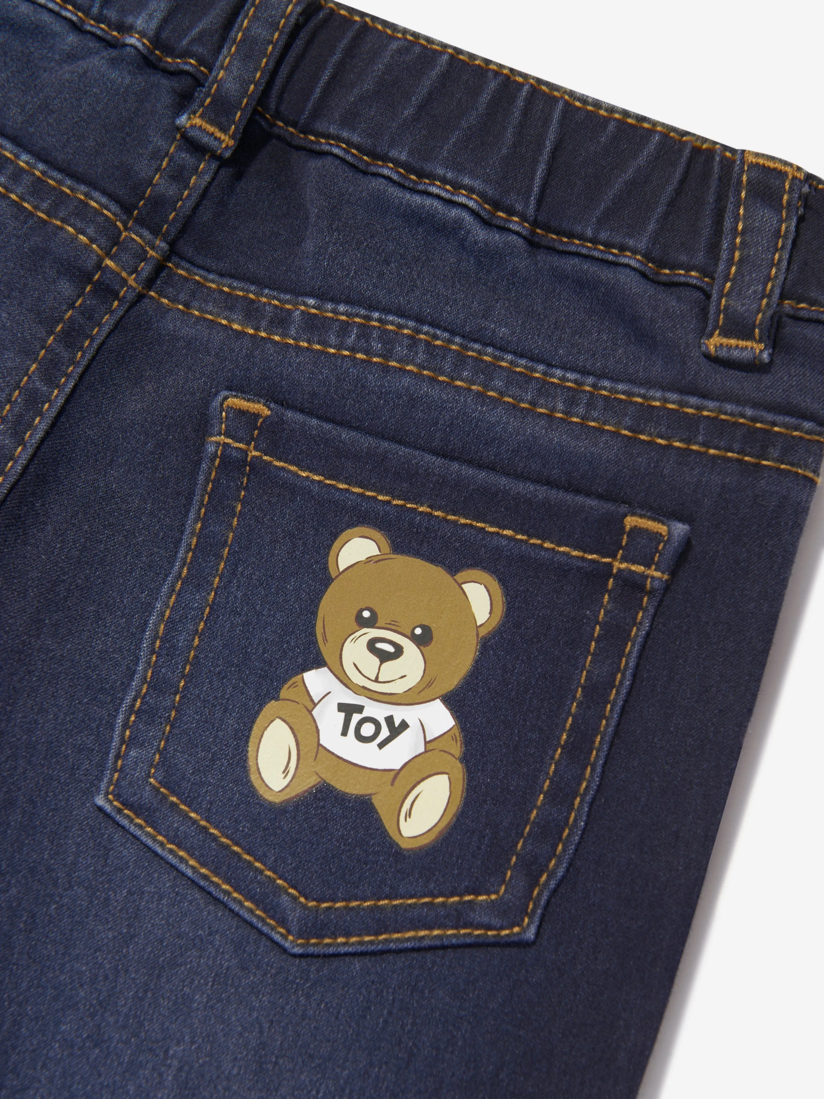 Moschino Baby Teddy Bear Jeans in Blue