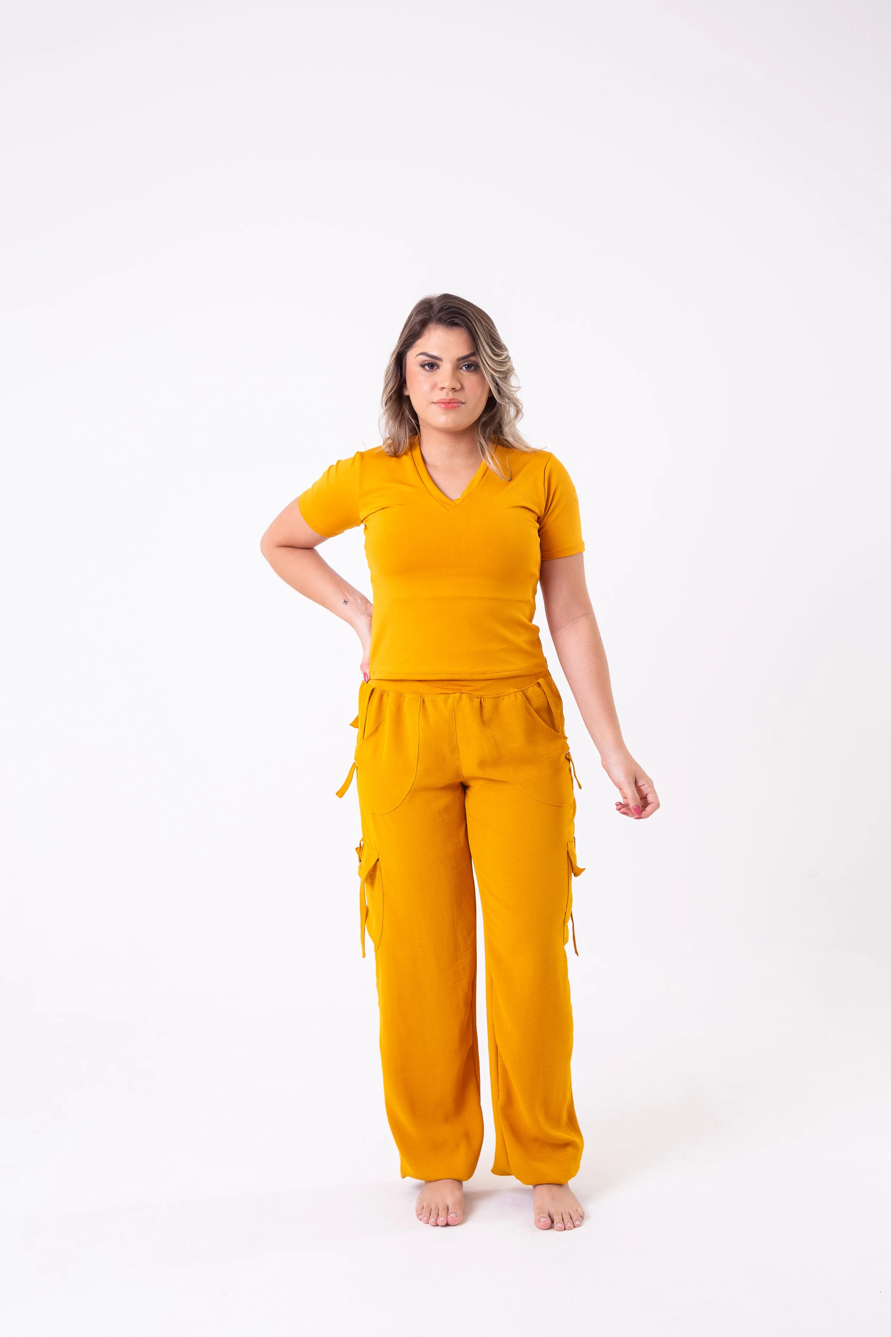 Mustard Cargo Pant